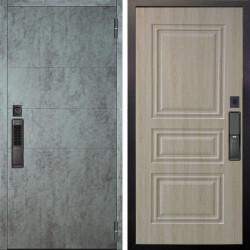 Входная дверь Аргус SMART Агат Темный бетон + Скиф Дуб филадельфия крем