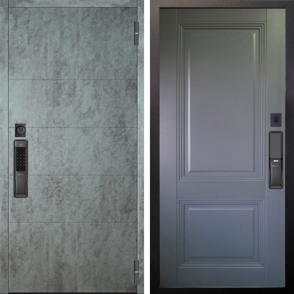 Входная дверь Аргус SMART Агат Темный бетон + Соло Антрацит