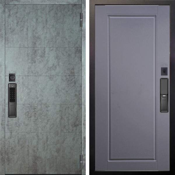 Входная дверь Аргус SMART Агат Темный бетон + Тревор Силк маус