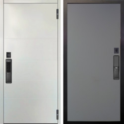 Входная дверь Аргус SMART Агат Вельвет белый горизонт + Элегант Силк маус