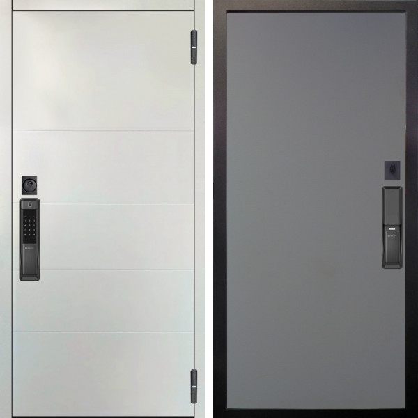 Входная дверь Аргус SMART Агат Вельвет белый горизонт + Элегант Силк маус