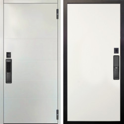 Входная дверь Аргус SMART Агат Вельвет белый горизонт + Элегант Софт милк