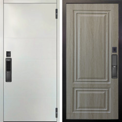 Входная дверь Аргус SMART Агат Вельвет белый горизонт + Элион Дуб филадельфия крем