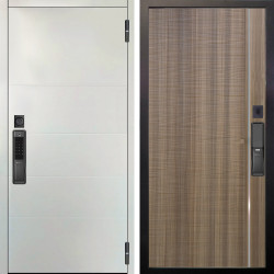 Входная дверь Аргус SMART Агат Вельвет белый горизонт + Гауда Керамика