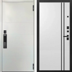 Входная дверь Аргус SMART Агат Вельвет белый горизонт + нора 4