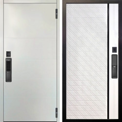 Входная дверь Аргус SMART Агат Вельвет белый горизонт + Тори Софт милк