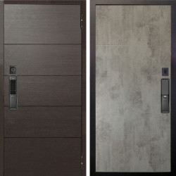 Входная дверь Аргус SMART Агат Венге горизонт + Агат Светлый бетон