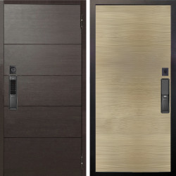 Входная дверь Аргус SMART Агат Венге горизонт + Элегант Дорс светлый горизонт