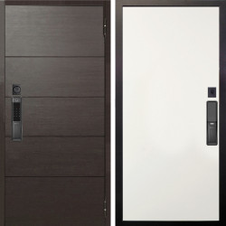 Входная дверь Аргус SMART Агат Венге горизонт + Элегант Софт милк