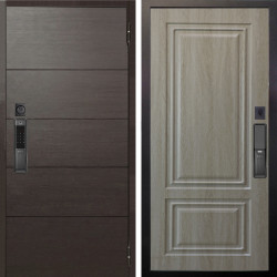 Входная дверь Аргус SMART Агат Венге горизонт + Элион Дуб филадельфия крем