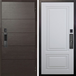 Входная дверь Аргус SMART Агат Венге горизонт + Элион Софт милк