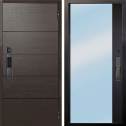 Входная дверь Аргус SMART Агат Венге горизонт + Магнум Черный софт