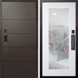 Входная дверь Аргус SMART Агат Венге горизонт + Милли Роял вуд белый