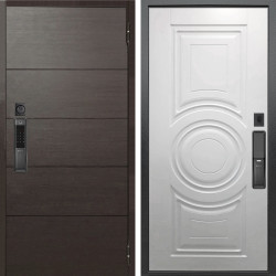 Входная дверь Аргус SMART Агат Венге горизонт + Могадиш Софт милк