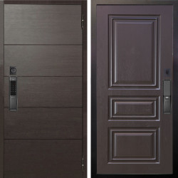 Входная дверь Аргус SMART Агат Венге горизонт + Скиф Горький шоколад