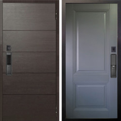 Входная дверь Аргус SMART Агат Венге горизонт + Соло Антрацит