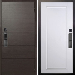 Входная дверь Аргус SMART Агат Венге горизонт + Тревор Софт милк