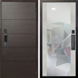 Входная дверь Аргус SMART Агат Венге горизонт + Вояж Белое дерево