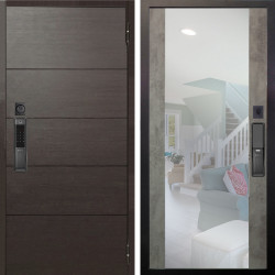 Входная дверь Аргус SMART Агат Венге горизонт + Вояж Светлый бетон