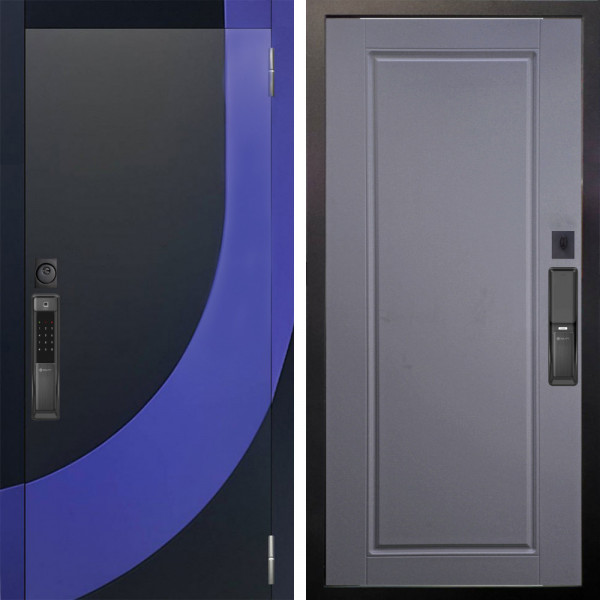 Входная дверь Аргус SMART Арабис Черный софт вставка Very Pery + Тревор Силк маус