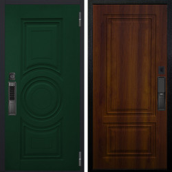 Входная дверь Аргус SMART Бенадир ral 6005 + Элион Дуб рустикальный