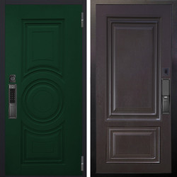 Входная дверь Аргус SMART Бенадир ral 6005 + Элион Горький шоколад