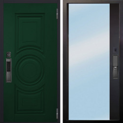 Входная дверь Аргус SMART Бенадир ral 6005 + Магнум Черный софт