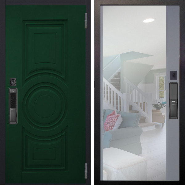 Входная дверь Аргус SMART Бенадир ral 6005 + Магнум Силк маус