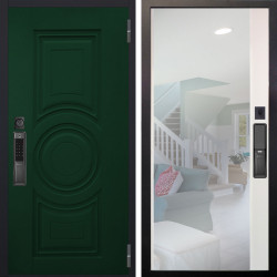 Входная дверь Аргус SMART Бенадир ral 6005 + Магнум Софт милк