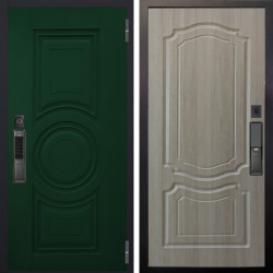 Входная дверь Аргус SMART Бенадир ral 6005 + Мишель Ларче светлый