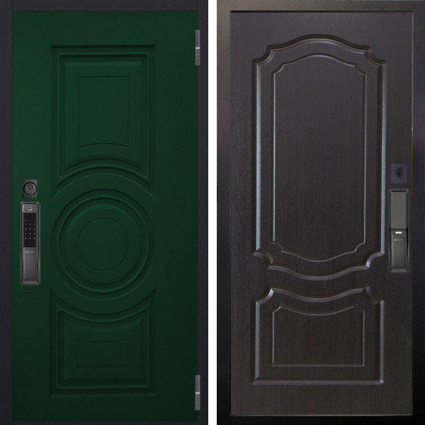 Входная дверь Аргус SMART Бенадир ral 6005 + Мишель Венге