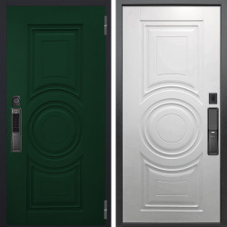 Входная дверь Аргус SMART Бенадир ral 6005 + Могадиш Софт милк