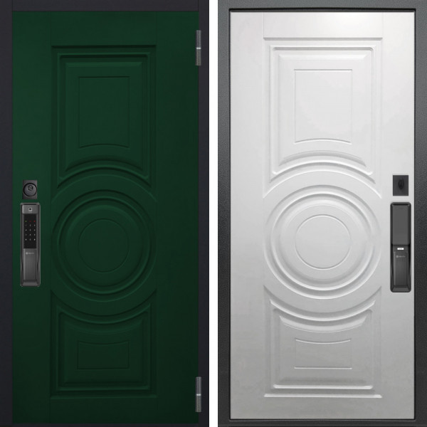 Входная дверь Аргус SMART Бенадир ral 6005 + Могадиш Софт милк