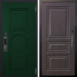 Входная дверь Аргус SMART Бенадир ral 6005 + Скиф Горький шоколад