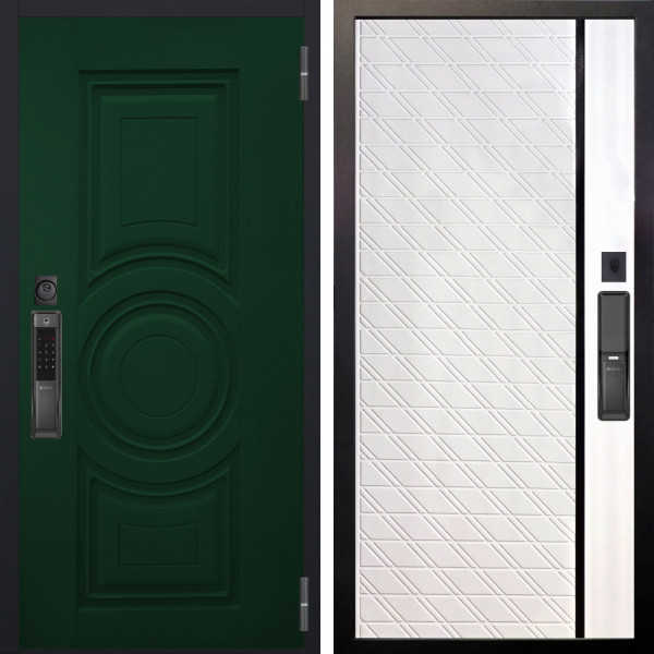 Входная дверь Аргус SMART Бенадир ral 6005 + Тори Софт милк