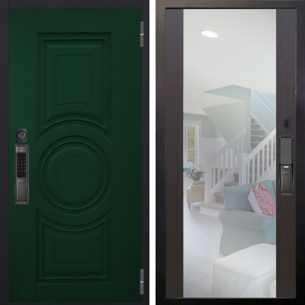 Входная дверь Аргус SMART Бенадир ral 6005 + Вояж Венге