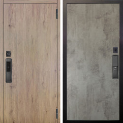 Входная дверь Аргус SMART Элегант Рустик соломенный + Агат Светлый бетон