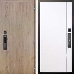 Входная дверь Аргус SMART Элегант Рустик соломенный + Гауда Роял вуд белый