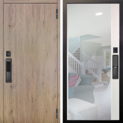 Входная дверь Аргус SMART Элегант Рустик соломенный + Магнум Софт милк