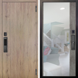 Входная дверь Аргус SMART Элегант Рустик соломенный + Магнум Светлый бетон