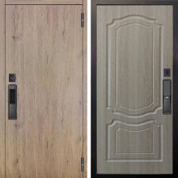 Входная дверь Аргус SMART Элегант Рустик соломенный + Мишель Ларче светлый