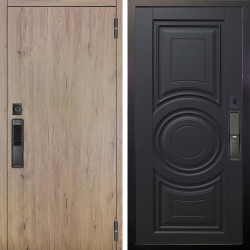 Входная дверь Аргус SMART Элегант Рустик соломенный + Могадиш Черный софт.jpg