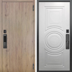 Входная дверь Аргус SMART Элегант Рустик соломенный + Могадиш Софт милк