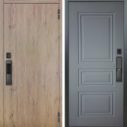 Входная дверь Аргус SMART Элегант Рустик соломенный + Скиф Силк маус