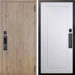 Входная дверь Аргус SMART Элегант Рустик соломенный + Тревор Софт милк