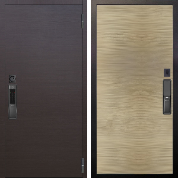 Входная дверь Аргус SMART Элегант Венге горизонт + Элегант Дорс светлый горизонт