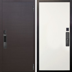 Входная дверь Аргус SMART Элегант Венге горизонт + Элегант Софт милк