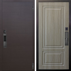 Входная дверь Аргус SMART Элегант Венге горизонт + Элион Дуб филадельфия крем