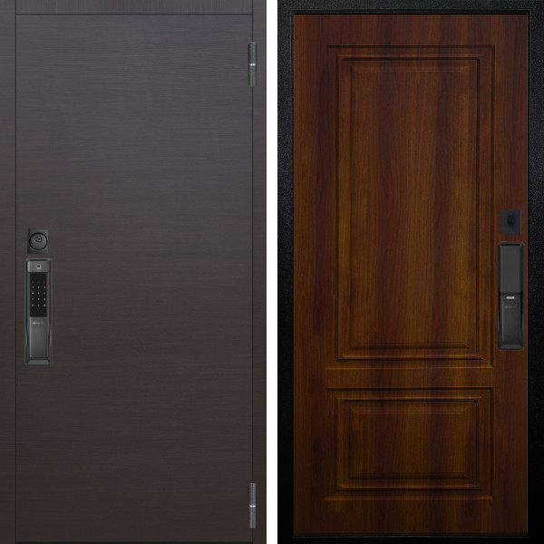 Входная дверь Аргус SMART Элегант Венге горизонт + Элион Дуб рустикальный