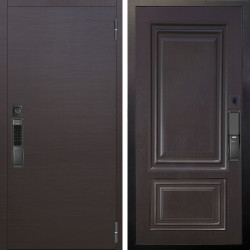 Входная дверь Аргус SMART Элегант Венге горизонт + Элион Горький шоколад